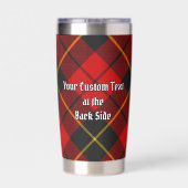 Gourde Isotherme Clan Wallace Crest sur Tartan (Couvercle)