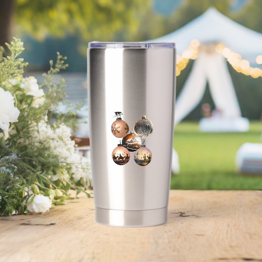 Gourde Isotherme Classic Christmas Ornament Assortment (Mariage (pivotée))