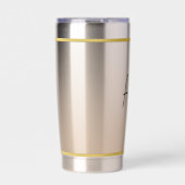 Gourde Isotherme Classique Chic Elegant Champagne Moderne Personnal (Extérieur)