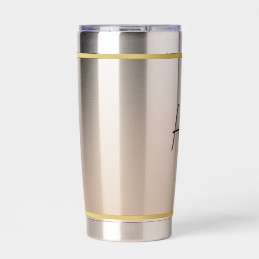 Gourde Isotherme Classique Chic Elegant Champagne Moderne Personnal (Extérieur)