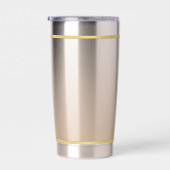 Gourde Isotherme Classique Chic Elegant Champagne Moderne Personnal (Gauche)