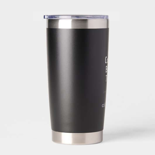Gourde Isotherme CoBC Tumbler (texte blanc) - Connect Belong Thrive (Gauche)