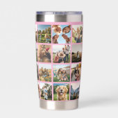 Gourde Isotherme Collage photo moderne (Couvercle)