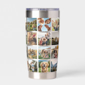 Gourde Isotherme Collage photo moderne (Couvercle)