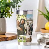 Gourde Isotherme Collage photo moderne personnalisé