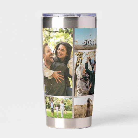 Gourde Isotherme Collage photo moderne personnalisé (Extérieur)