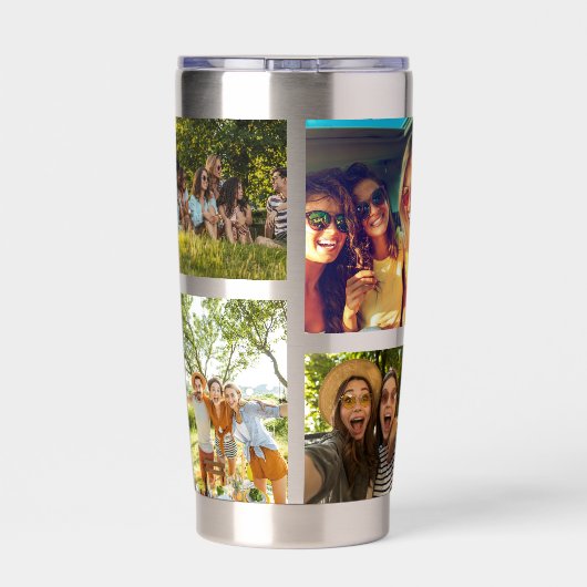 Gourde Isotherme Collage photo moderne simple 8 (Couvercle)