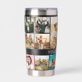 Gourde Isotherme Collage photo personnalisé moderne (Extérieur)