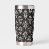 Gourde Isotherme Conception Damask Sombre (Couvercle)