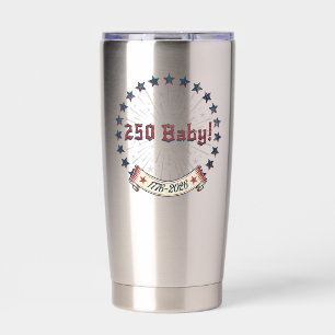 Gourde Isotherme Conception de feux d'artifice patriotiques 250 Bab