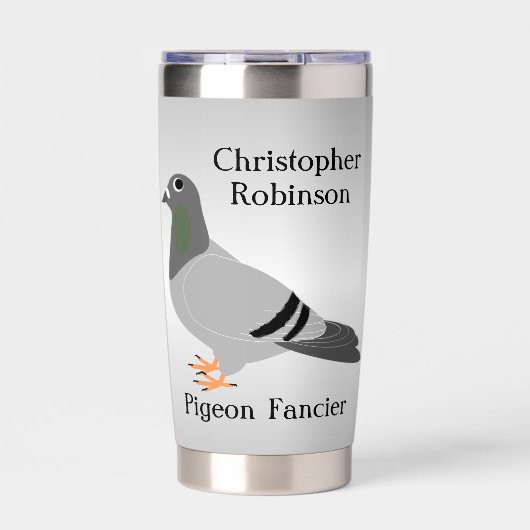Gourde Isotherme Conception de pigeon (Extérieur)