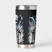 Gourde Isotherme Cool amateurs de squelette ajouter un nom (Gauche)