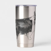 Gourde Isotherme Corgi Prism Holiday Wink (Gauche)