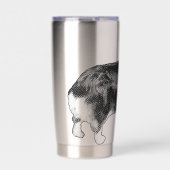 Gourde Isotherme Corgi Prism Holiday Wink (Extérieur)