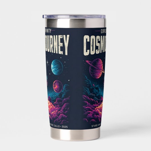 Gourde Isotherme Cosmic Journey Rocket Launch Explore tumbler water (Gauche)