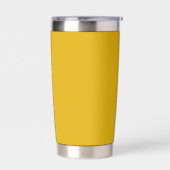 Gourde Isotherme Couleur solide jaune moutarde (Gauche)