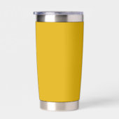 Gourde Isotherme Couleur solide jaune moutarde (Gauche)