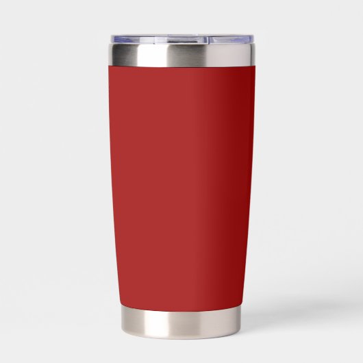 Gourde Isotherme Couleur solide rouge Crimson (Extérieur)