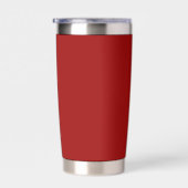 Gourde Isotherme Couleur solide rouge Crimson (Gauche)