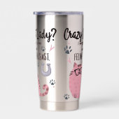 Gourde Isotherme Crazy Cat Lady? Funny Cat Lover Gift (Gauche)