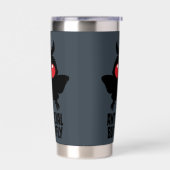 Gourde Isotherme Créature Cryptide Papillon Antisocial Mothman (Gauche)