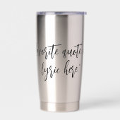 Gourde Isotherme Créez Votre Propre Citation De Calligraphie Tumble (Gauche)