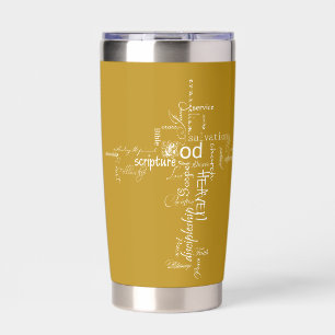 Gourde Isotherme croix personnalisée avec des mots chrétiens