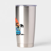 Gourde Isotherme Cruiser bleu vintage (Gauche)