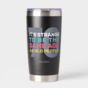 Gourde Isotherme Custom Age & Name Funny Senior Birthday