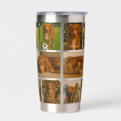 Gourde Isotherme Custom personalized 16 photo collage template (Gauche)