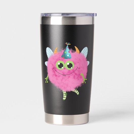 Gourde Isotherme Cute fluffy monster Travel Mugs (Gauche)