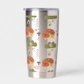 Gourde Isotherme Cute Hedgehog Nature Floral Rainbow Motif (Gauche)