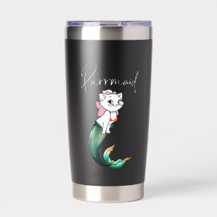 Gourde Isotherme Cute Kitten Purrmaid - Fun Mermaid Design de chat