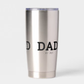 Gourde Isotherme Dad Established New Mom Gift Insulated (Couvercle)