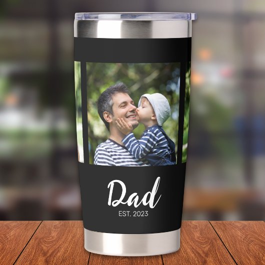 Gourde Isotherme Dad Established Script Black 3 Photo
