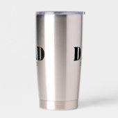 Gourde Isotherme Dad Established Simple Bold Black Font (Gauche)