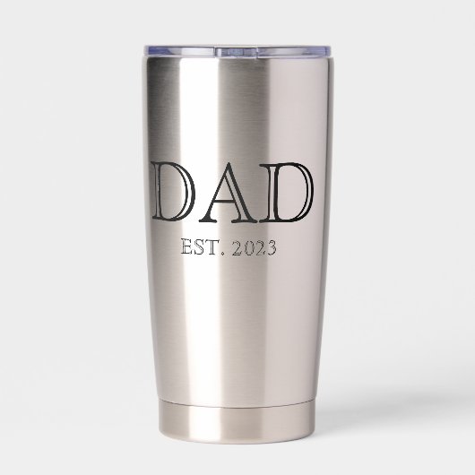 Gourde Isotherme Dad Established Simple Modern Father  (Couvercle)