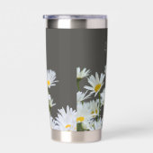 Gourde Isotherme Daisies on Grey Personalised (Gauche)