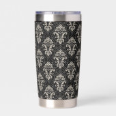 Gourde Isotherme Dark Damask Design (Couvercle)