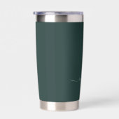 Gourde Isotherme Dark Green Modern Script Nom du monogramme (Gauche)