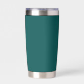 Gourde Isotherme Dark Teal Solid Color (Couvercle)