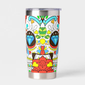 Gourde Isotherme Day of the Dead Colorful Skull Art (Gauche)