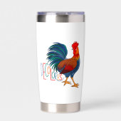 Gourde Isotherme DeColores Cursillo Rooster coloré Nom personnalisé (Extérieur)
