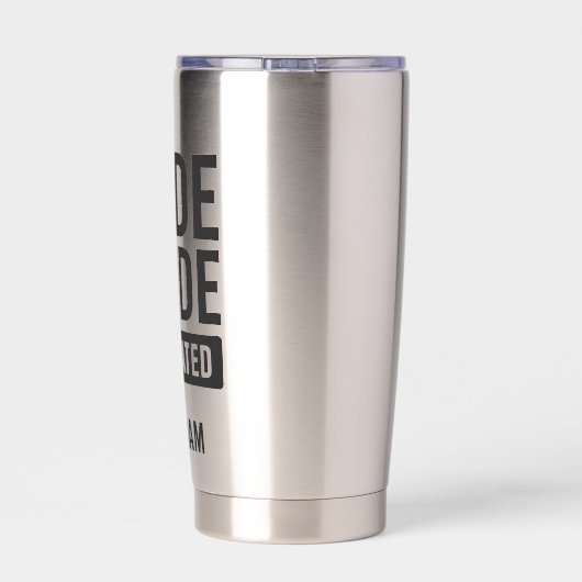 Gourde Isotherme Développeur de code activé en mode code (Couvercle)