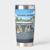 Gourde Isotherme Dog lovers water bottle, Sheltie & border collie (Couvercle)