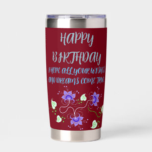 GOURDE ISOTHERME DON D'ANNIVERSAIRE POUR MÈRE, PÈRE, SOEUR, FILS, A