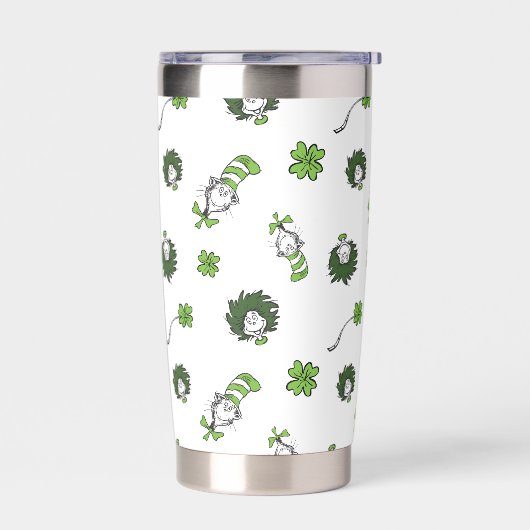 Gourde Isotherme Dr Seuss | Chat dans le Motif Casquette Clover (Gauche)