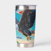 Gourde Isotherme Drapeau de vol Eagle 1776-2026 Trimestre-Millenium (Gauche)