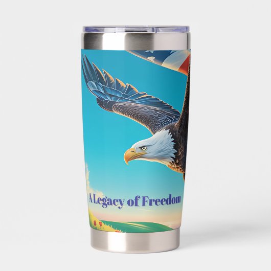 Gourde Isotherme Drapeau de vol Eagle 1776-2026 Trimestre-Millenium (Extérieur)