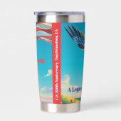 Gourde Isotherme Drapeau de vol Eagle 1776-2026 Trimestre-Millenium (Gauche)